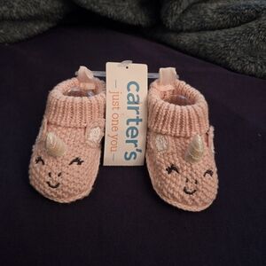 Carter's Unicorn Newborn Booties